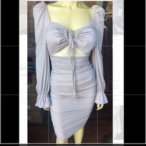 Brand new with tags Silverish grey dress available in medium